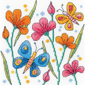 Heritage counted cross stitch kit Aida &quot;Blue...