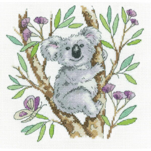 Heritage counted cross stitch kit Aida "Koala",...