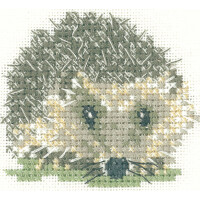 Heritage counted cross stitch kit Aida "Hedgehog (A)", LFHH1136-A, 5,5x6,5cm, DIY