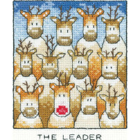 Heritage counted cross stitch kit Aida "The Leader", SHLE1536-A, 9x11,5cm, DIY