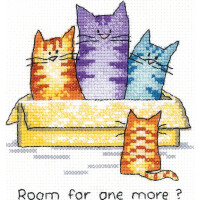 Heritage counted cross stitch kit Aida "One More", SHOM1433-A, 11x11,5cm, DIY