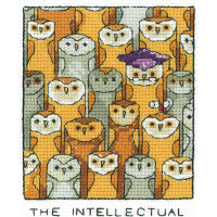 Heritage counted cross stitch kit Aida "The Intellectual", SHTL1437-A, 9x11,5cm, DIY