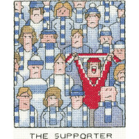 Heritage counted cross stitch kit Aida "The Supporter", SHTS1599-A, 9x11,5cm, DIY