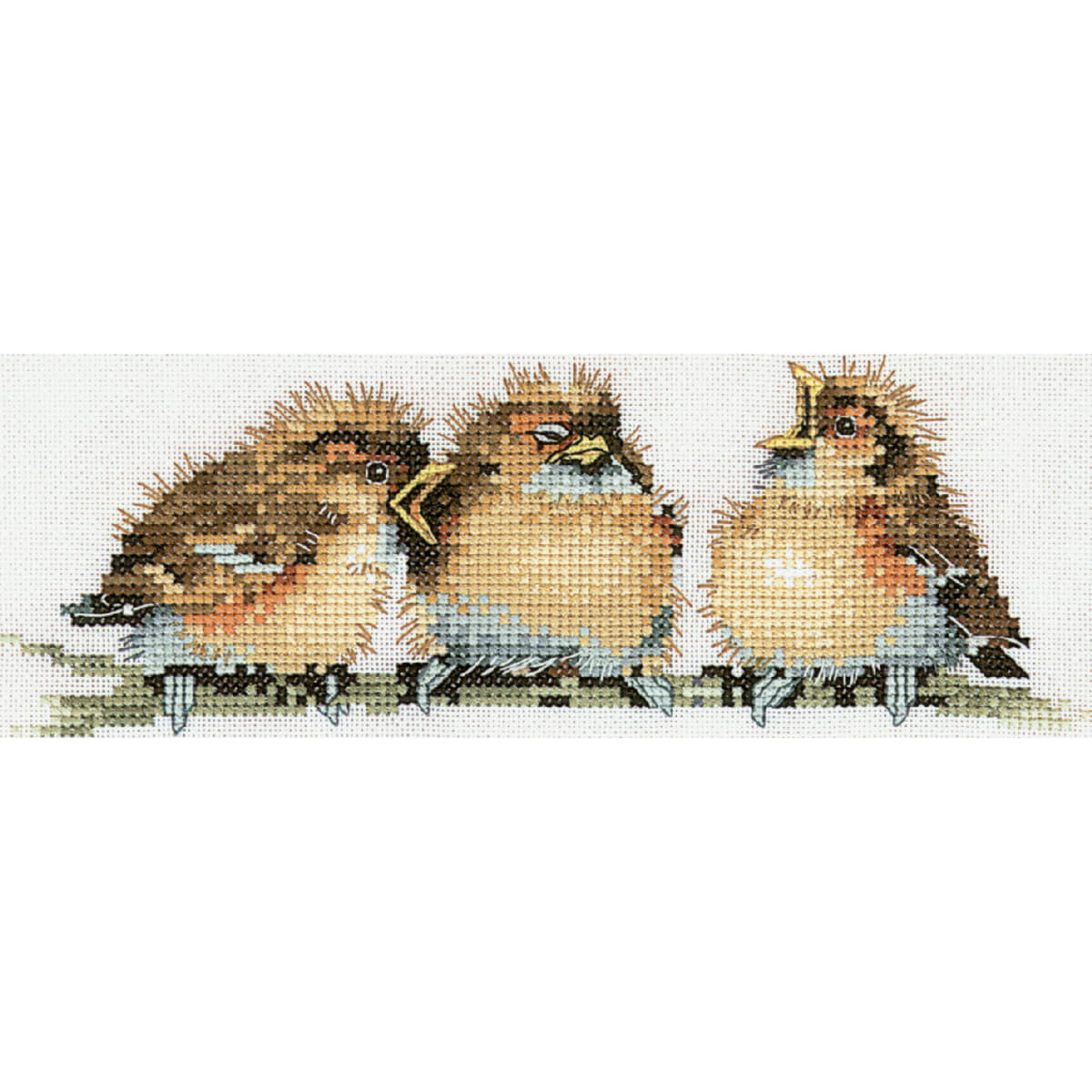 Heritage counted cross stitch kit Aida "Threes a...