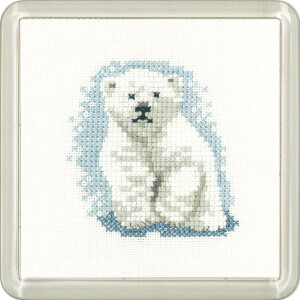Heritage counted cross stitch kit Aida "Polar Bear...