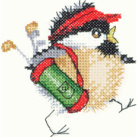 Heritage counted cross stitch kit evenweave fabric "Golfing Chick (L)", CDGC839-E, 9x9cm, DIY