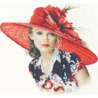 Heritage counted cross stitch kit evenweave fabric "Victoria (L)", JLVI1127-E, 23,5x21,5cm, DIY