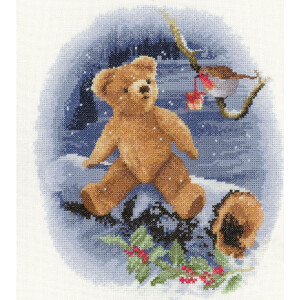Heritage counted cross stitch kit evenweave fabric...