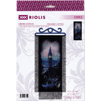 Riolis counted cross stitch kit "London at Night", 15x31cm, DIY