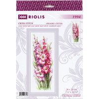 Riolis counted cross stitch kit "Charming Gladioli", 20x50cm, DIY