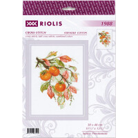 Riolis counted cross stitch kit "Sunny Persimmon", 30x40cm, DIY
