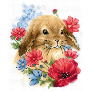Riolis counted cross stitch kit "Bunny in...