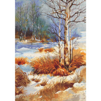 Luca-S counted cross stitch kit "The Autumn", 35x49cm, DIY