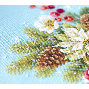 Magic Needle Набор для вышивания крестом "Счастливого Рождества", счетная схема, 17х22 см