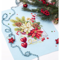 Magic Needle Набор для вышивания крестом "Счастливого Рождества", счетная схема, 17х22 см