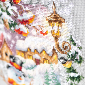 Magic Needle Zweigart Edition counted cross stitch kit "Winter Holiday", 17x27cm, DIY