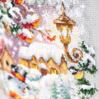 Magic Needle Zweigart Edition counted cross stitch kit "Winter Holiday", 17x27cm, DIY