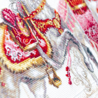 Magic Needle Zweigart Edition counted cross stitch kit "Royal Horses", 40x31cm, DIY