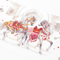 Magic Needle Zweigart Edition Kruissteekset "Royal Horses ", telpatroon, 40x31cm