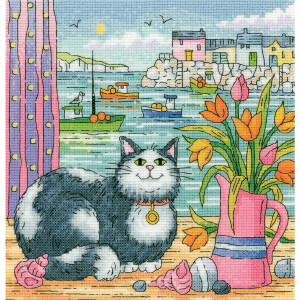 Heritage counted cross stitch kit Aida "Harbour View...