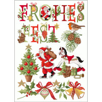 Lindner´s Kreuzstiche Cross Stitch counted Chart "Happy Holiday", 014