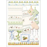 Lindner´s Kreuzstiche Cross Stitch counted Chart "Spring greetings", 023