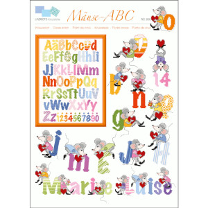 Lindner´s Kreuzstiche Cross Stitch counted Chart "Mice ABC", 030