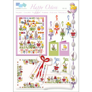 Lindner´s Kreuzstiche Cross Stitch counted Chart "Happy Easter", 032