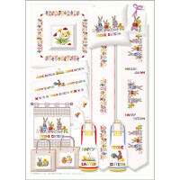 Lindner´s Kreuzstiche Cross Stitch counted Chart "Happy Easter", 032