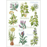 Lindner´s Kreuzstiche Cross Stitch counted Chart "Culinary herbs", 033