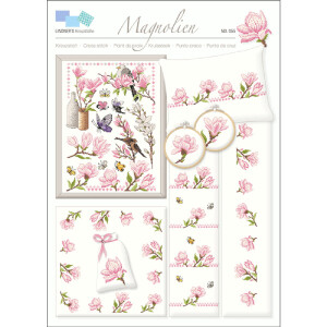 Lindner´s Kreuzstiche Cross Stitch counted Chart "Magnolias", 055