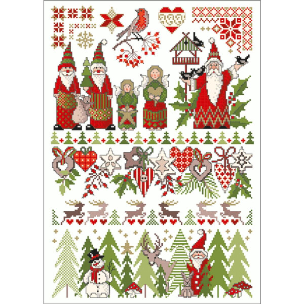 Lindner´s Kreuzstiche Cross Stitch counted Chart "Christmas World", 058