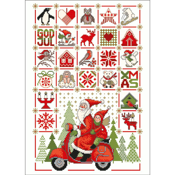Lindner´s Kreuzstiche Cross Stitch counted Chart "Christmas time", 059