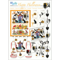 Lindner´s Kreuzstiche Cross Stitch counted Chart "Happy Halloween", 070