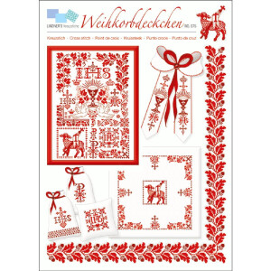 Шаблон схемы для вышивания крестом Lindner "Weihkorbdeckchen", 075