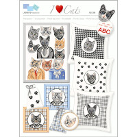 Lindner´s Kreuzstiche Cross Stitch counted Chart "I like cats", 088