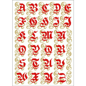 Lindners Kreuzstiche Modèle de comptage "Sacré - abc", 095
