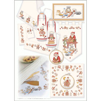 Шаблон схемы для вышивания крестом Lindners Cross Stitch Counting Pattern "Рождественская выпечка", 103