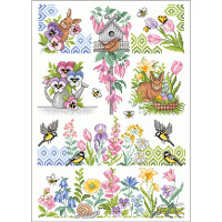 Lindner´s Kreuzstiche Cross Stitch counted Chart "Spring garden", 107
