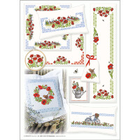 Lindners Cross Stitch Count Pattern "Poppy", 122