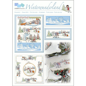 Lindners kruissteek telpatroon sjabloon "Winter Wonderland", 124