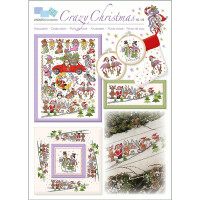 Lindners Шаблон для вышивки крестом счетная схема "Crazy Christmas", 126
