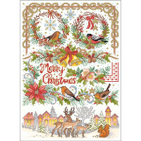 Lindner´s Kreuzstiche Cross Stitch counted Chart "Merry Christmas", 136