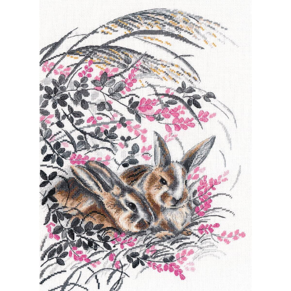 Набор для вышивания крестом "Кролик", счетная схема, 26х35см