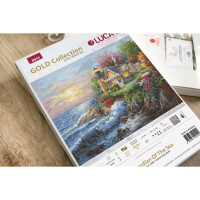 Luca-S counted cross stitch kit "Gold Collection Guardian Of The Sea", 42x34cm, DIY