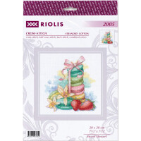 Riolis counted cross stitch kit "Sweet Dessert", 20x20cm, DIY