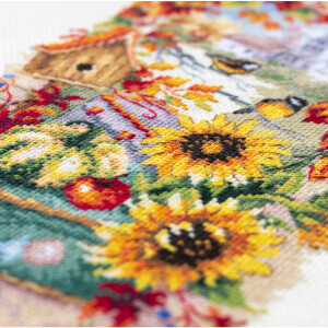 Magic Needle Zweigart Edition counted cross stitch kit "Autumn Story", 17x27cm, DIY