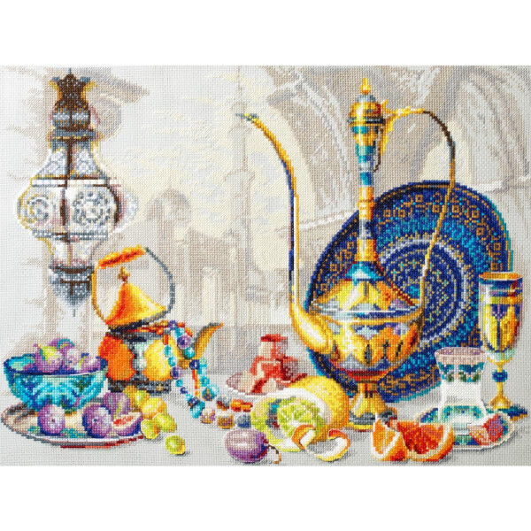 Magic Needle Zweigart Edition counted cross stitch kit "Bright Colors of Morocco", 40x30cm, DIY