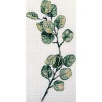 Panna kruissteekset "Eucalyptus 1", telpatroon, 21x30cm