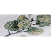 Panna counted cross stitch kit "Eucalyptus1", 21x30cm, DIY